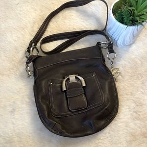 B. Makowsky brown leather crossbody bag